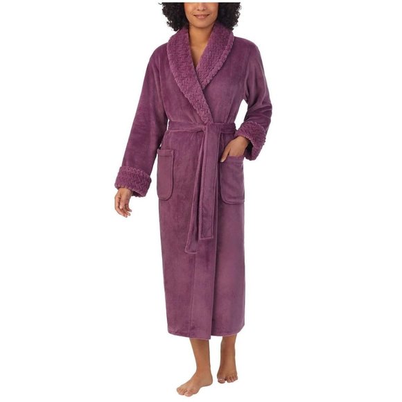 NWoT Carole Hochman Ultra Plush Shawl Collar Bath Robe Pajamas Size L $70 3C571 - Picture 1 of 4
